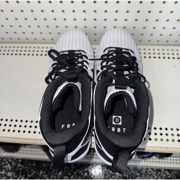 Nike Alpha Menace Strong Mens Football Lineman Cleats Size 14 White Black